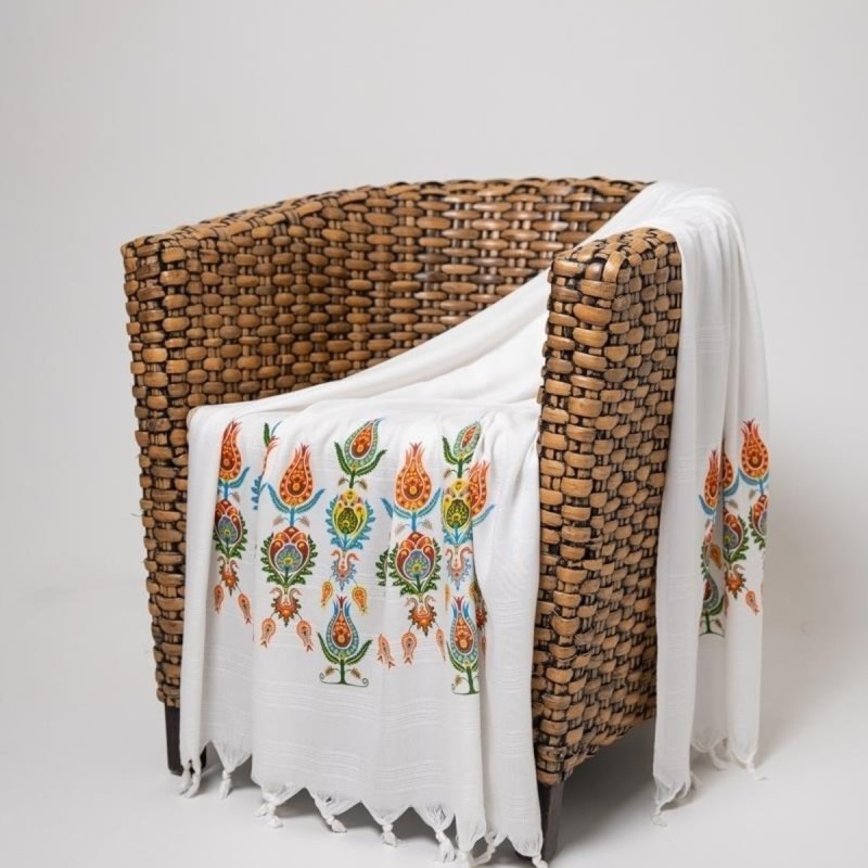 Varol Baskılı Bambu Peştemal Plaj Havlusu