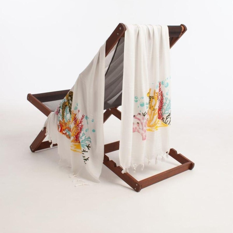 Varol Baskılı Bambu Peştemal Plaj Havlusu