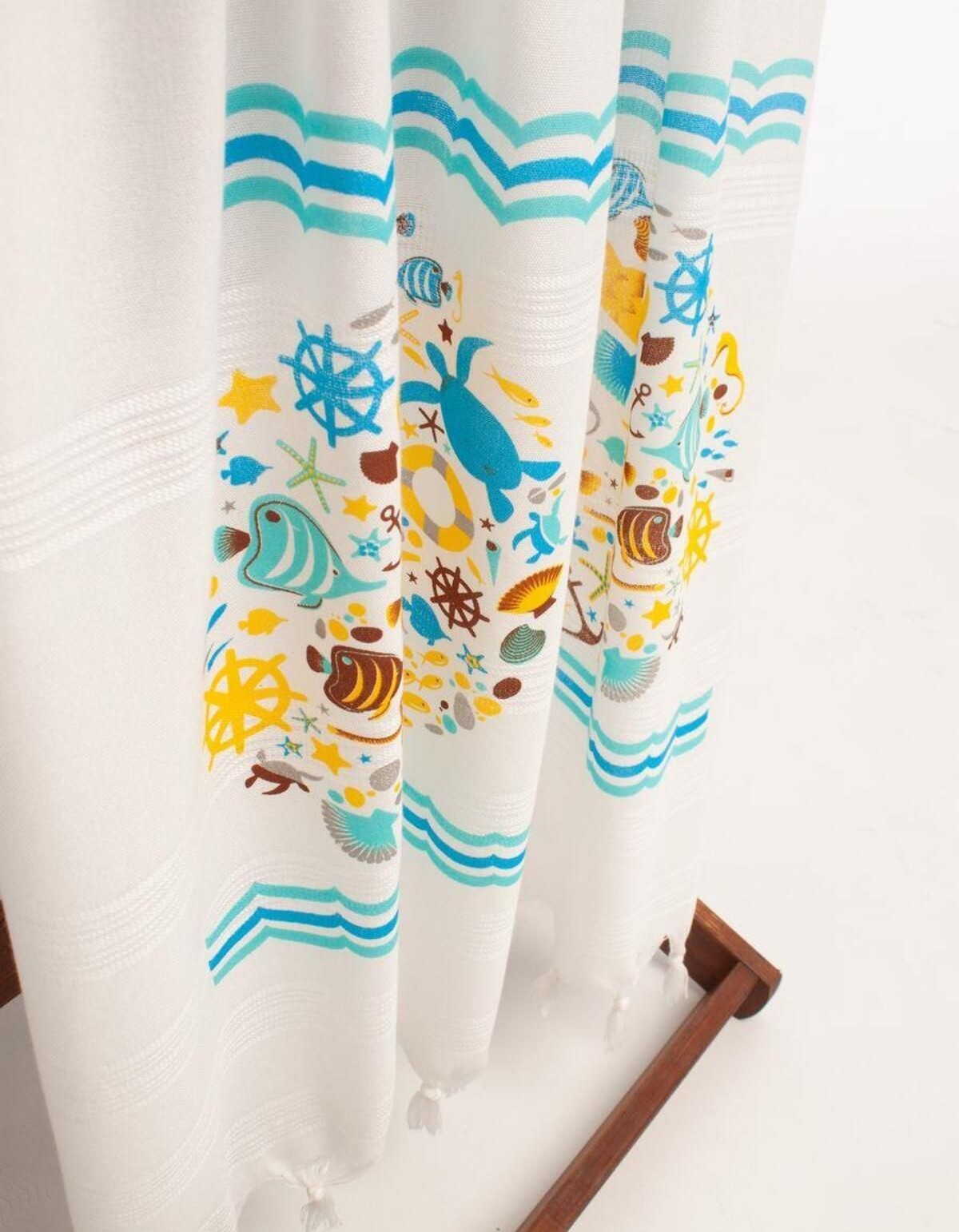 Varol Baskılı Bambu Peştemal Plaj Havlusu Varol Baskılı Bambu Peştemal Plaj Havlusu