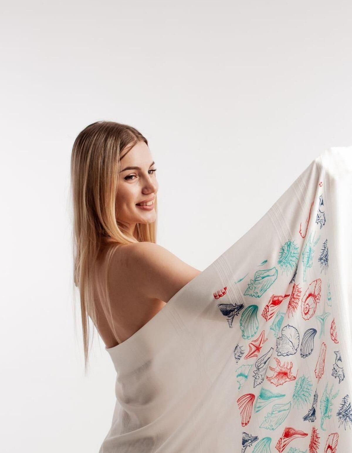 Varol Baskılı Bambu Peştemal Plaj Havlusu Varol Baskılı Bambu Peştemal Plaj Havlusu