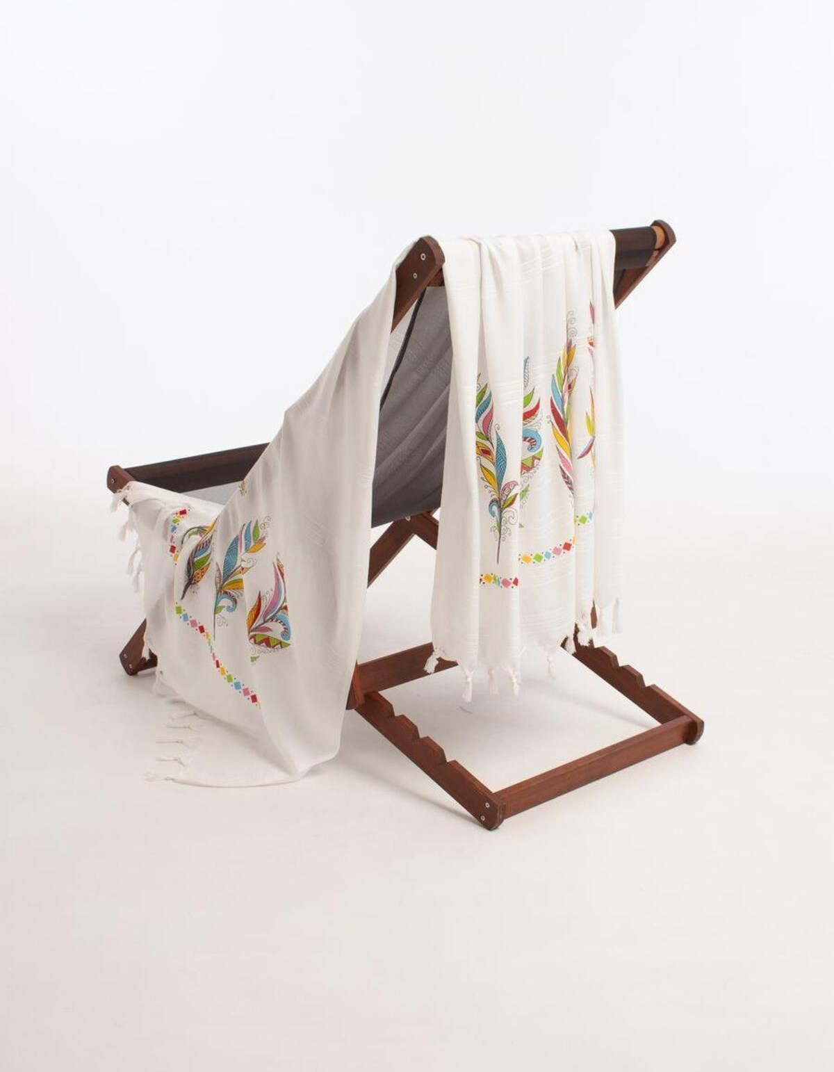 Varol Baskılı Bambu Peştemal Plaj Havlusu Varol Baskılı Bambu Peştemal Plaj Havlusu