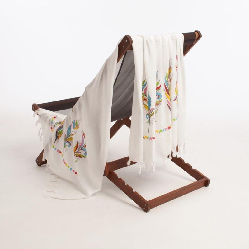 Varol Baskılı Bambu Peştemal Plaj Havlusu