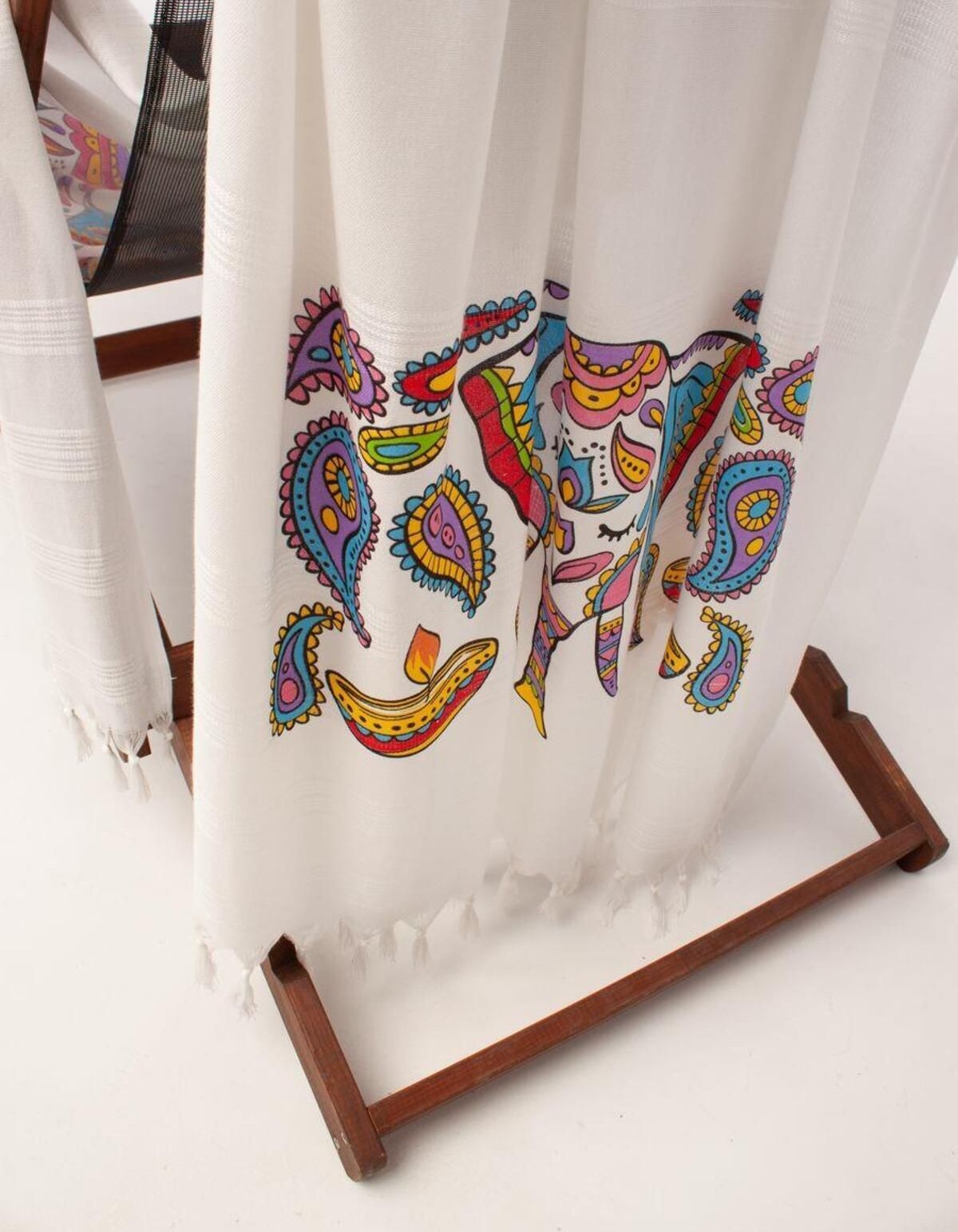 Varol Baskılı Bambu Peştemal Plaj Havlusu Varol Baskılı Bambu Peştemal Plaj Havlusu