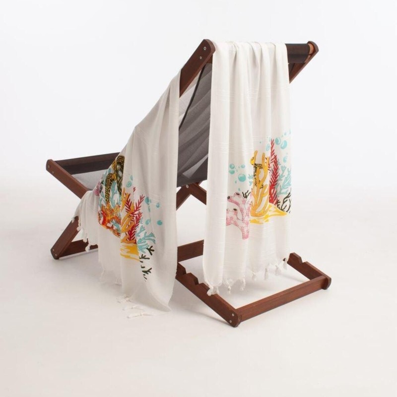 Varol Baskılı Bambu Peştemal Plaj Havlusu