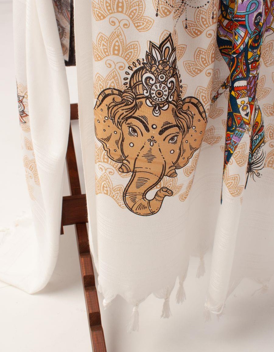 Varol Baskılı Bambu Peştemal Plaj Havlusu Varol Baskılı Bambu Peştemal Plaj Havlusu