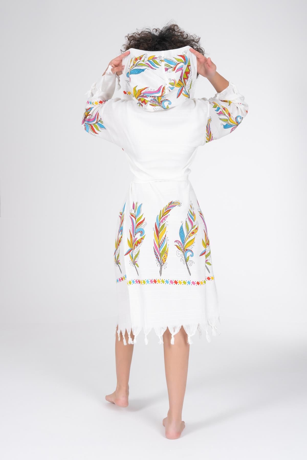 Varol Baskılı Bambu Peştemal Sabahlık Bornoz Varol Baskılı Bambu Peştemal Sabahlık Bornoz