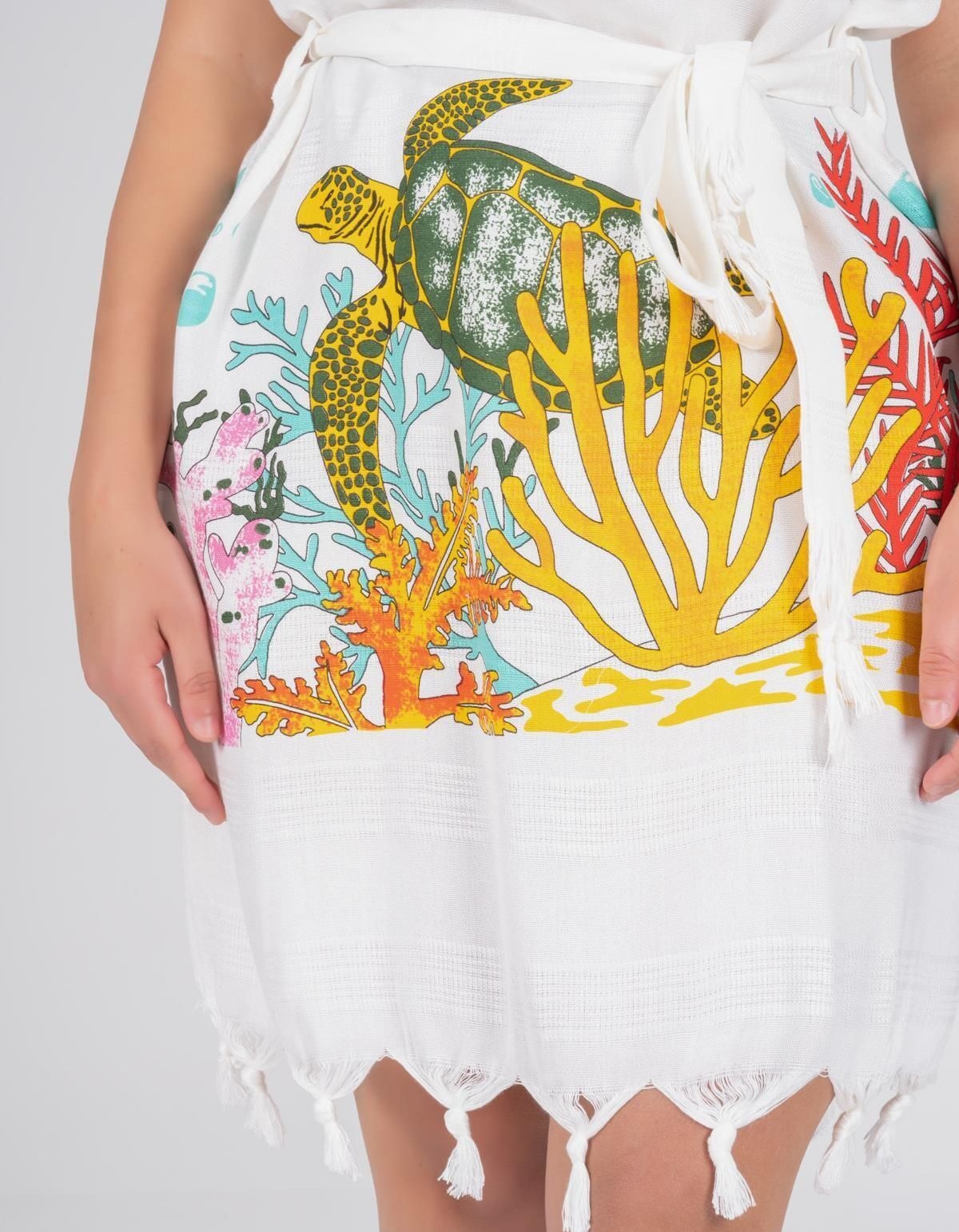 Varol Baskılı Bambu Plaj Elbisesi Varol Baskılı Bambu Plaj Elbisesi