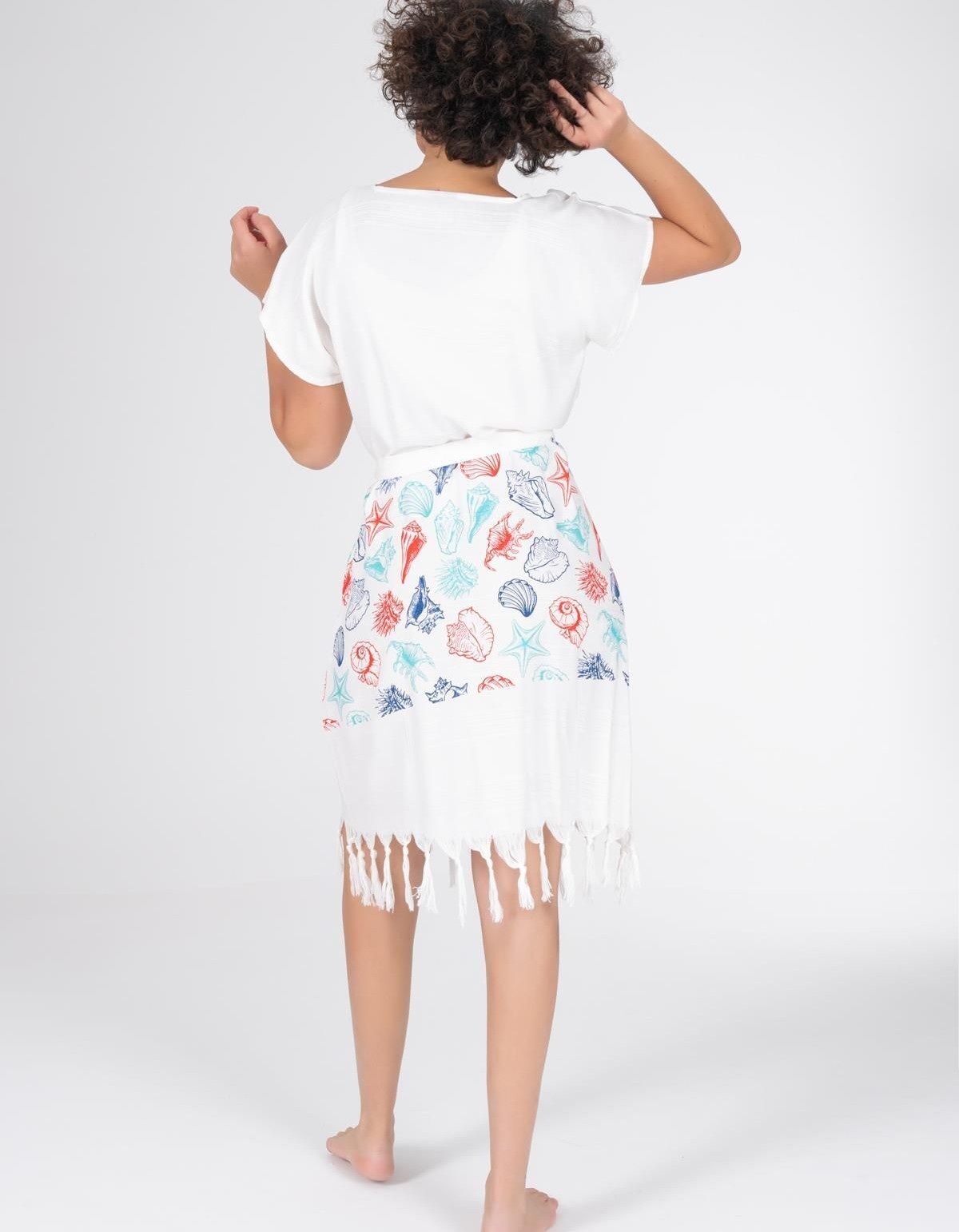 Varol Baskılı Bambu Plaj Elbisesi Varol Baskılı Bambu Plaj Elbisesi