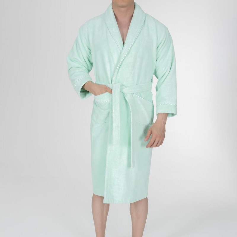 Varol Biyeli Şal Yaka Bambu Bornoz