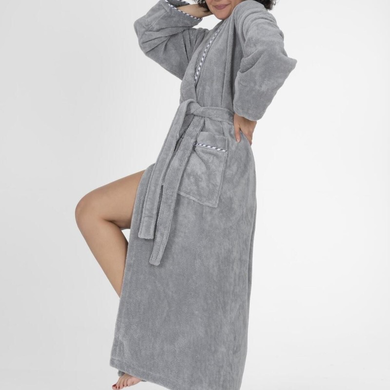 Varol Biyeli Şal Yaka Bambu Bornoz