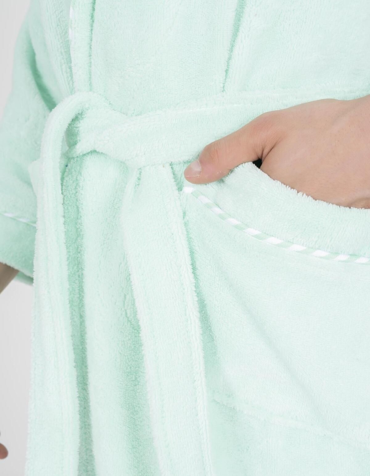 Varol Biyeli Şal Yaka Bambu Bornoz