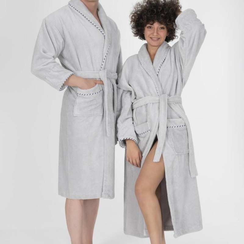 Varol Biyeli Şal Yaka Bambu Bornoz