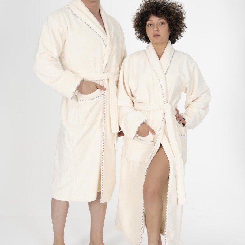 Varol Biyeli Şal Yaka Bambu Bornoz