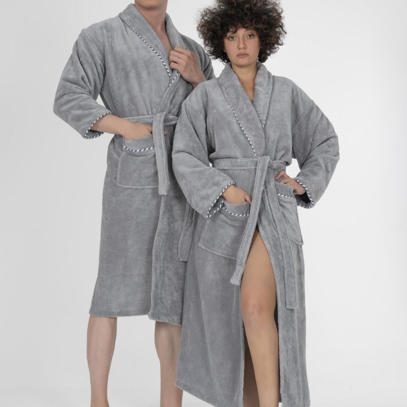 Varol Biyeli Şal Yaka Bambu Bornoz