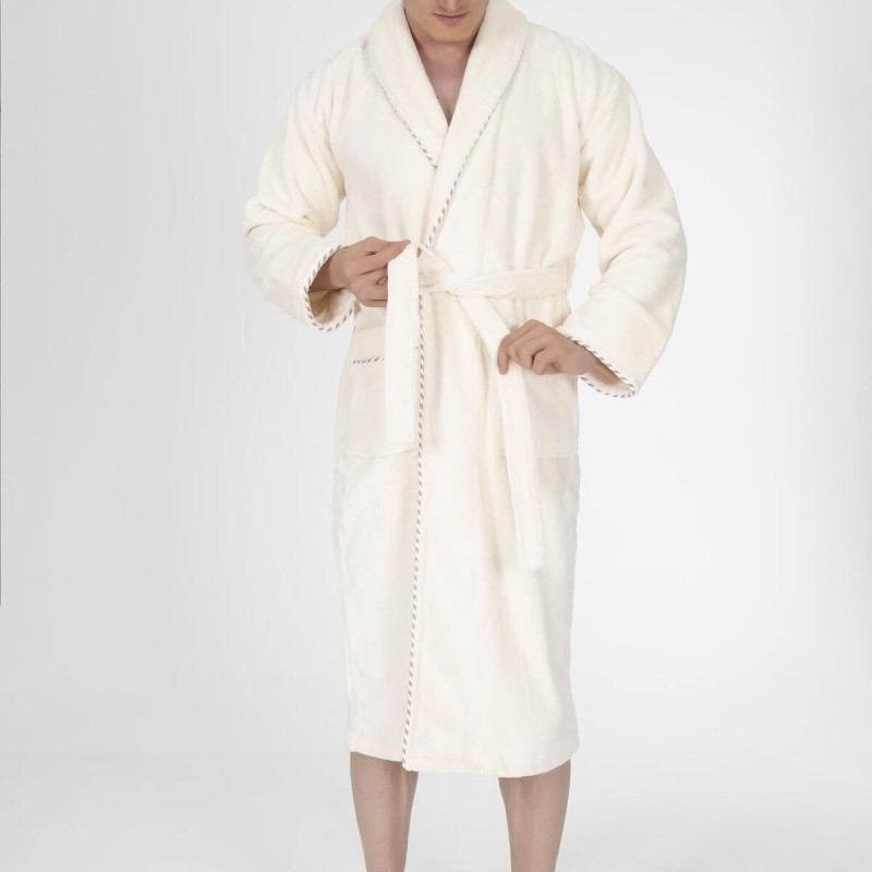 Varol Biyeli Şal Yaka Bambu Bornoz