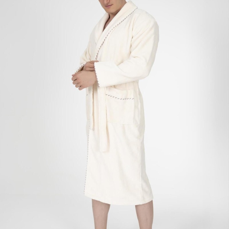 Varol Biyeli Şal Yaka Bambu Bornoz