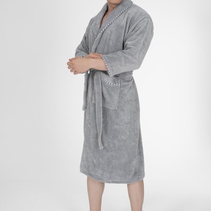 Varol Biyeli Şal Yaka Bambu Bornoz