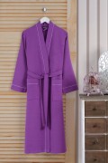 Varol Dama Serisi Kimono Yaka Pike Bornoz Sabahlık görseli 3