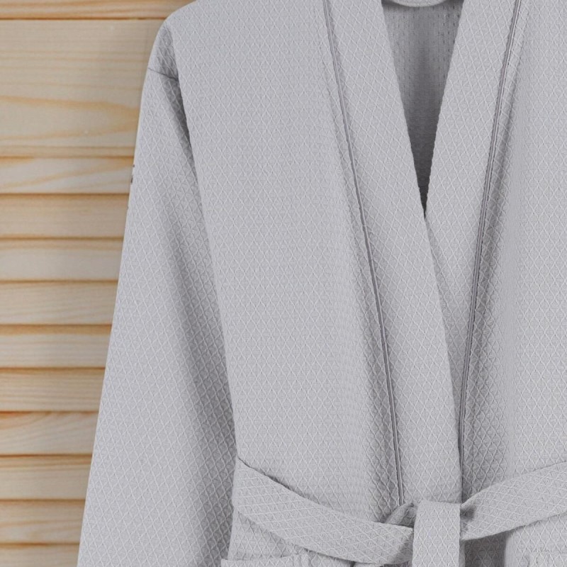 Varol Dama Serisi Kimono Yaka Pike Bornoz Sabahlık