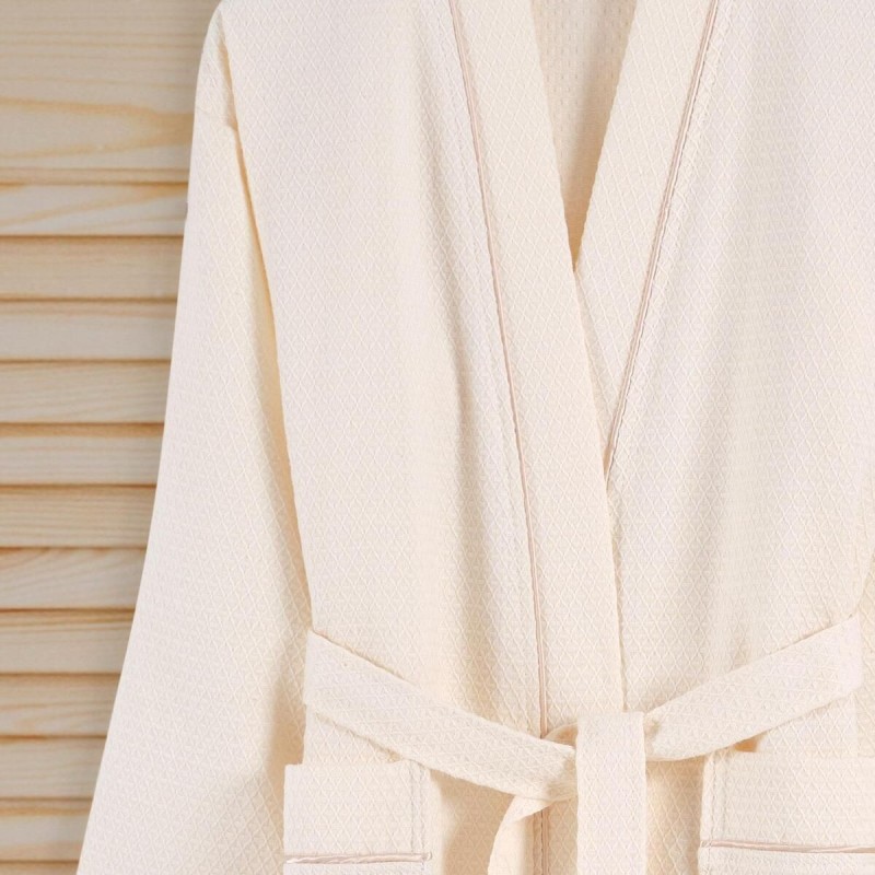 Varol Dama Serisi Kimono Yaka Pike Bornoz Sabahlık