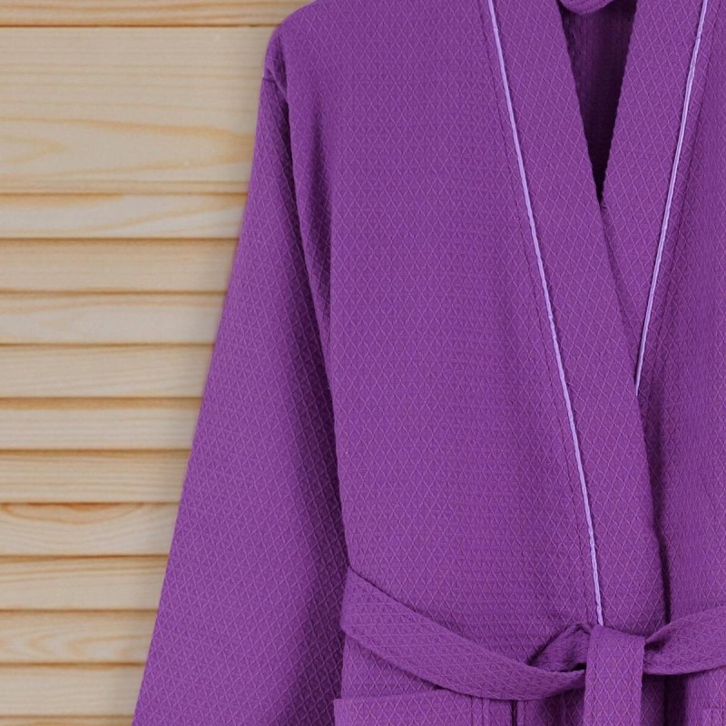 Varol Dama Serisi Kimono Yaka Pike Bornoz Sabahlık