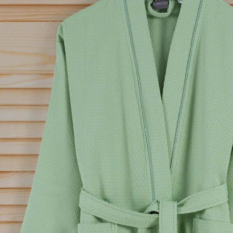 Varol Dama Serisi Kimono Yaka Pike Bornoz Sabahlık