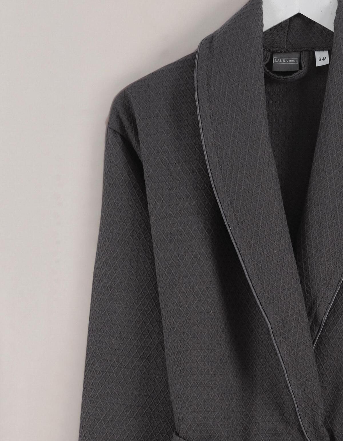 Varol Dama Serisi Şal Yaka Pike Bornoz Sabahlık