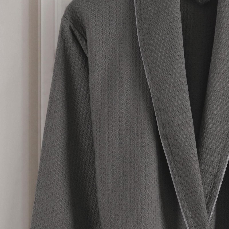 Varol Dama Serisi Şal Yaka Pike Bornoz Sabahlık