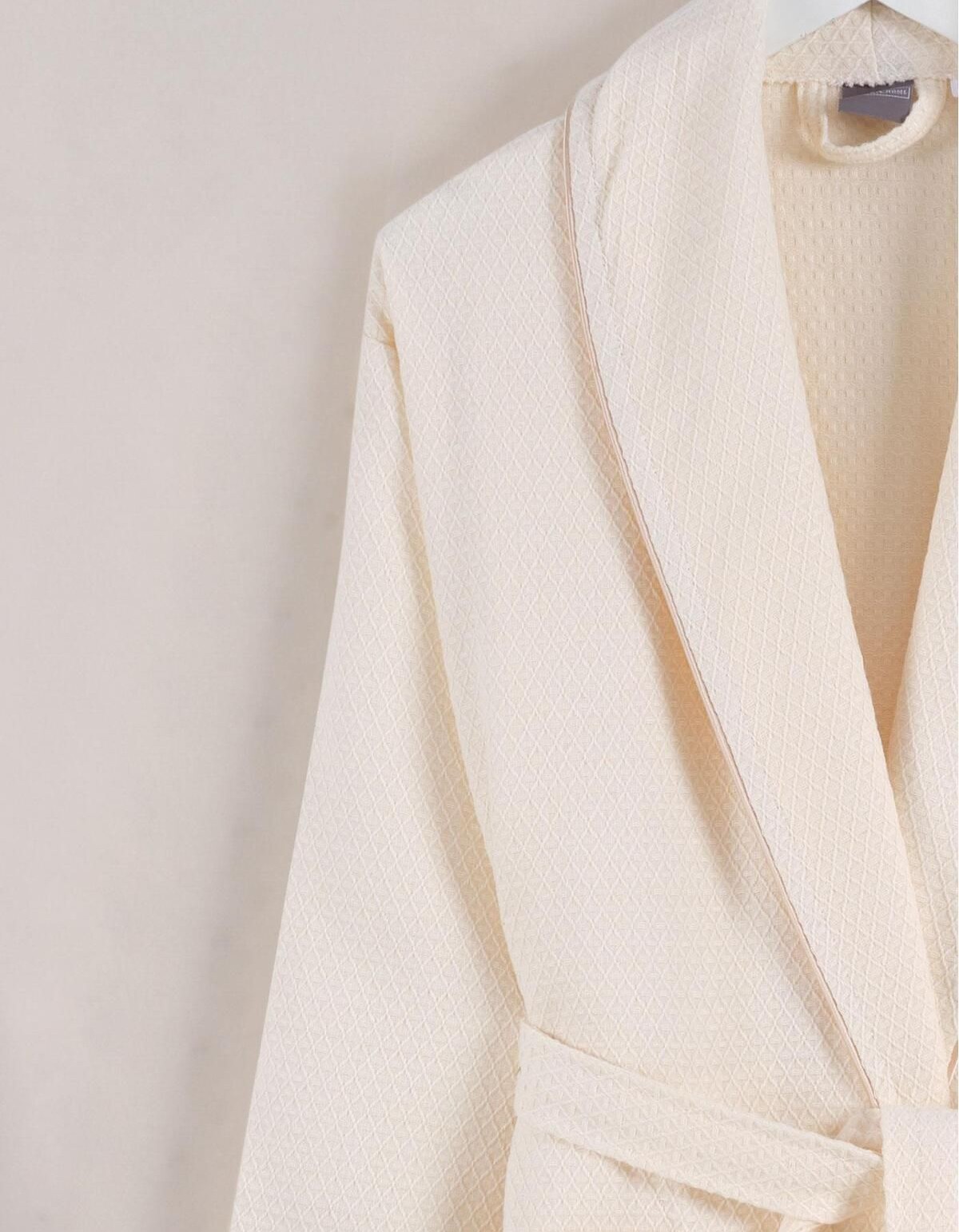 Varol Dama Serisi Şal Yaka Pike Bornoz Sabahlık