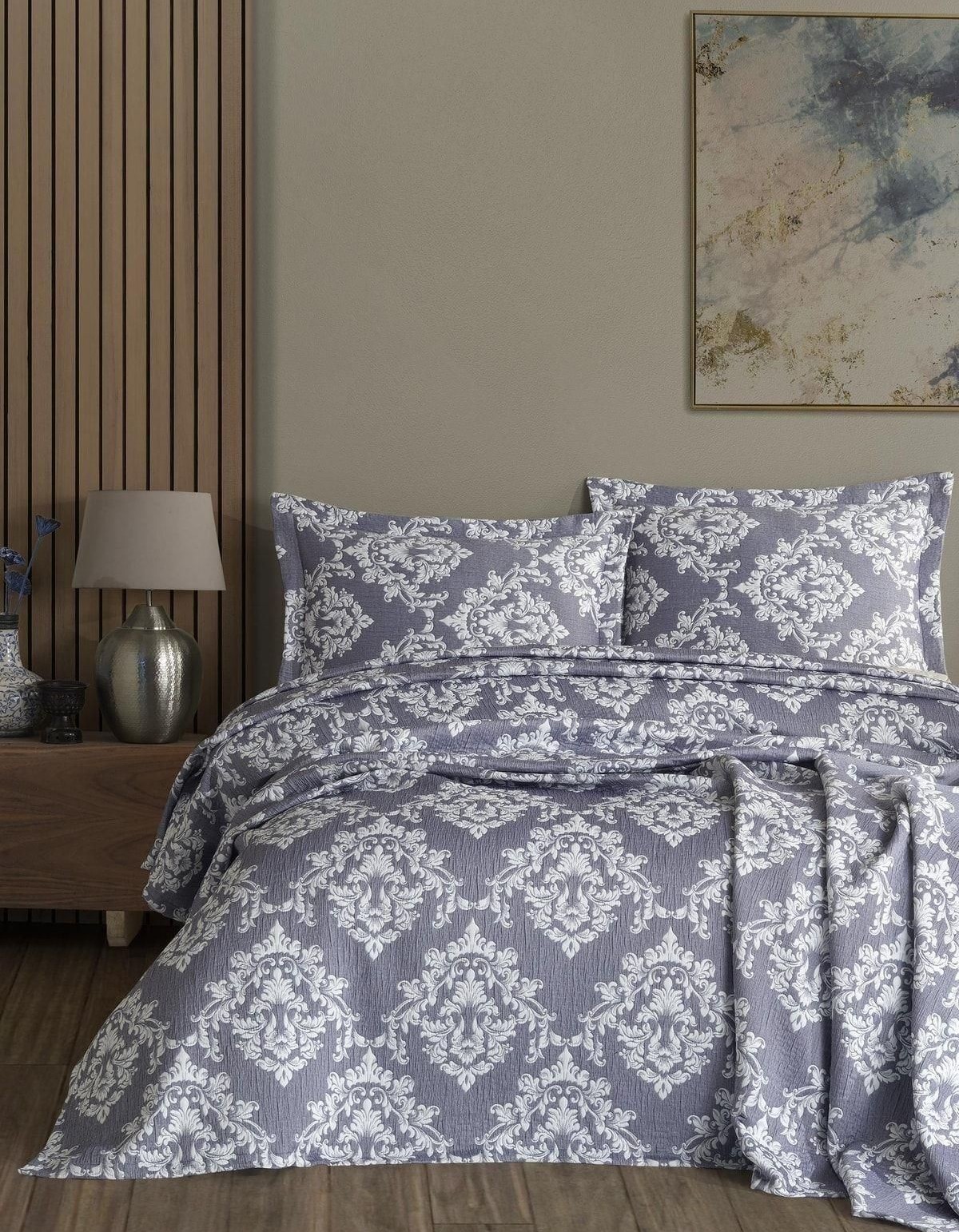 Varol Damasco Tek Kişilk Yatak Örtüsü Varol Damasco Tek Kişilk Yatak Örtüsü