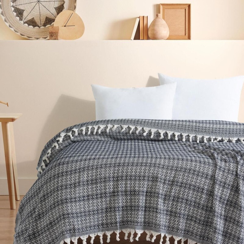 Varol Diamond Serisi Naturel Peştemal Pike Yatak Örtüsü %100 Pamuk