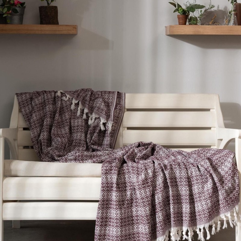 Varol Diamond Serisi Naturel Peştemal Pike Yatak Örtüsü %100 Pamuk