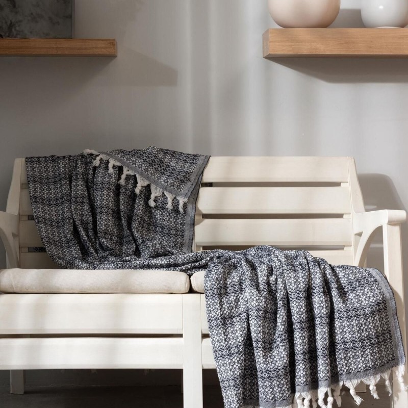 Varol Diamond Serisi Naturel Peştemal Pike Yatak Örtüsü %100 Pamuk