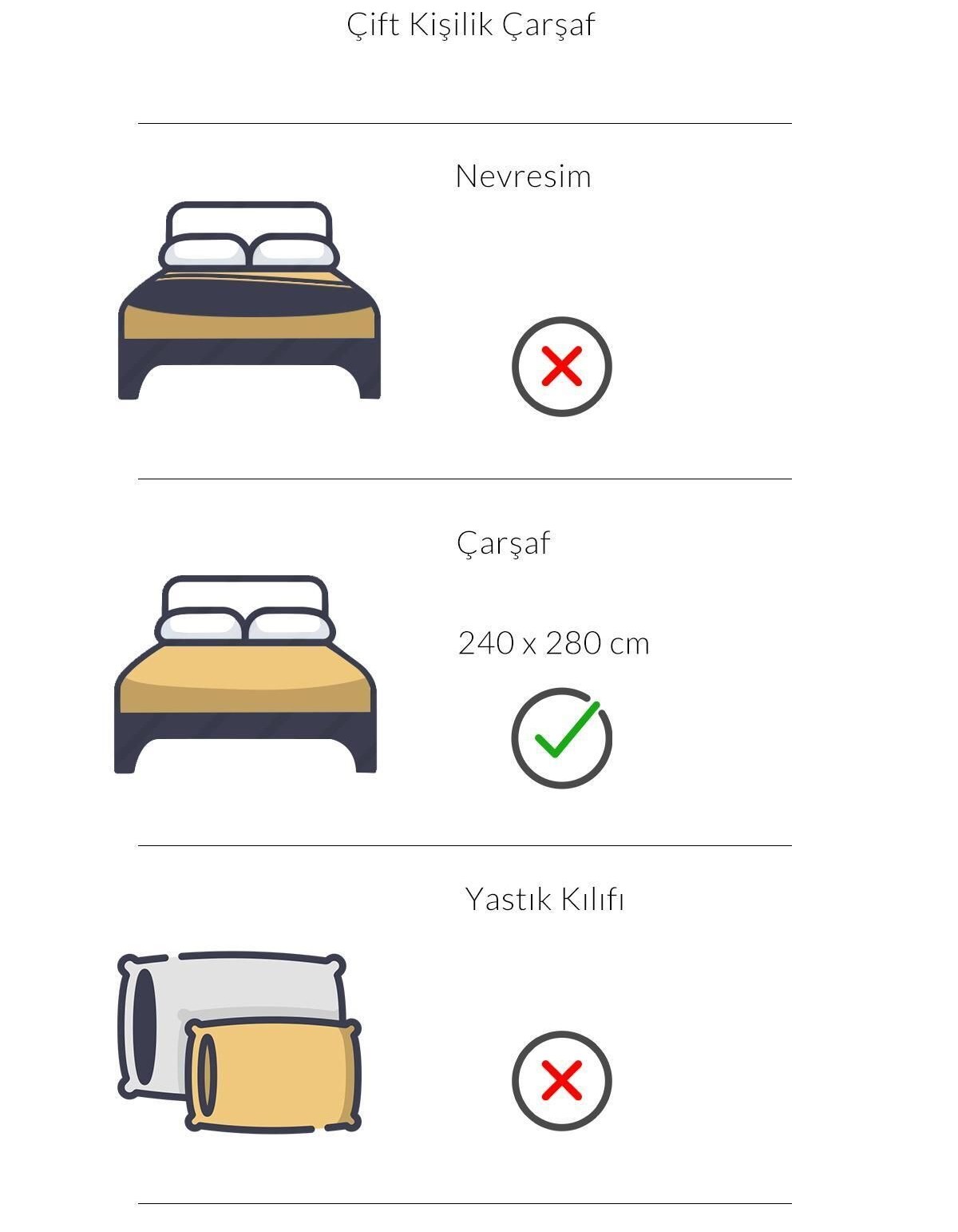 Varol Fors Serisi Otel Çarşafı 240x280 120 Tel