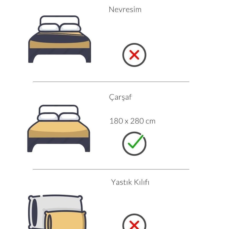 Varol İkaros Serisi Tek Kişilik Otel Çarşafı 180x280 57 Tel