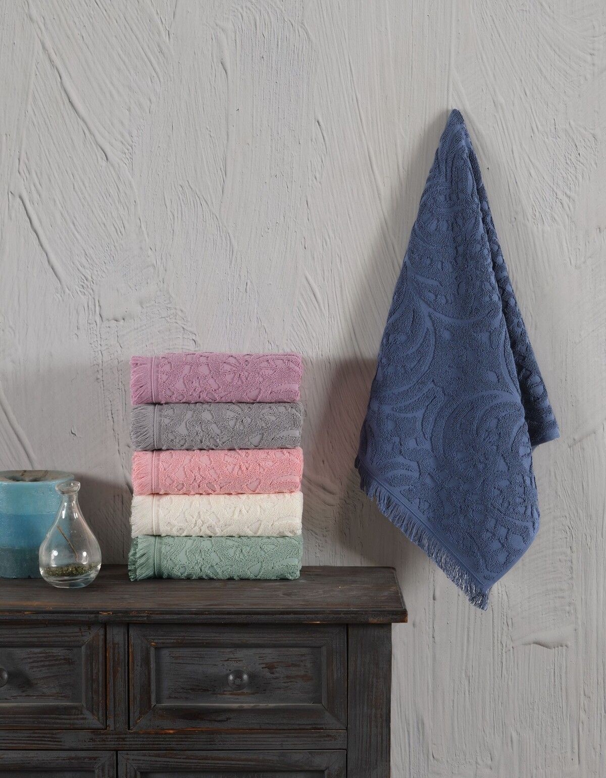 Varol Jakaranda Serisi %100 Pamuk 30x50cm 6 lı Havlu Seti