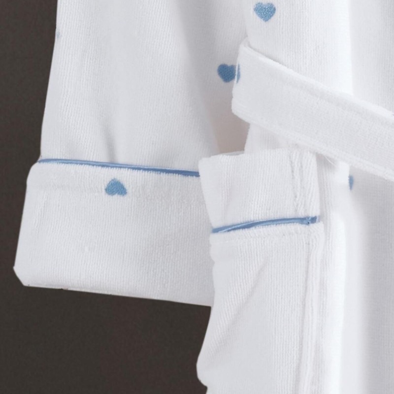 Varol Kalpli Nakışlı %100 Pamuk Love Serisi Bornoz