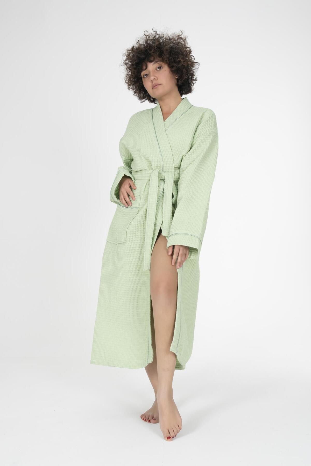 Varol Kaos Serisi Kimono Yaka Pike Bornoz Sabahlık