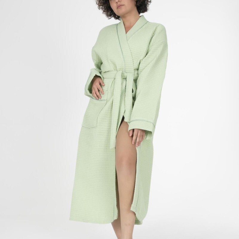 Varol Kaos Serisi Kimono Yaka Pike Bornoz Sabahlık