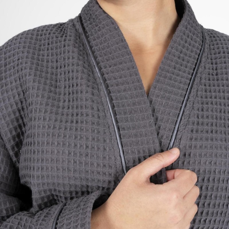 Varol Kaos Serisi Kimono Yaka Pike Bornoz Sabahlık