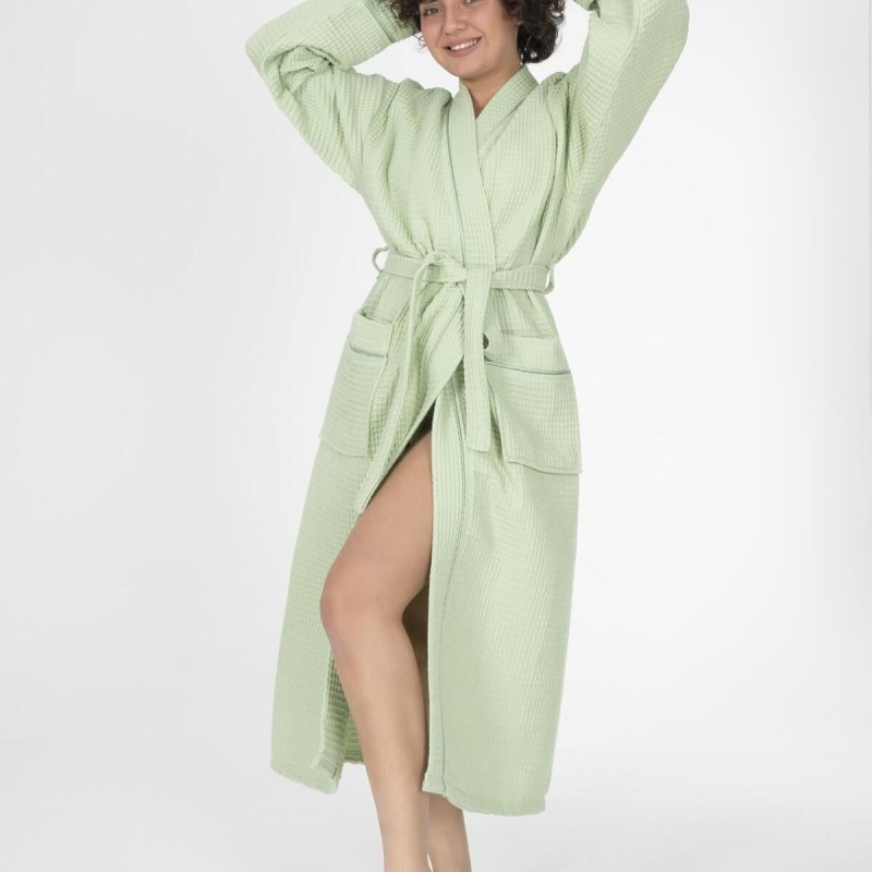 Varol Kaos Serisi Kimono Yaka Pike Bornoz Sabahlık