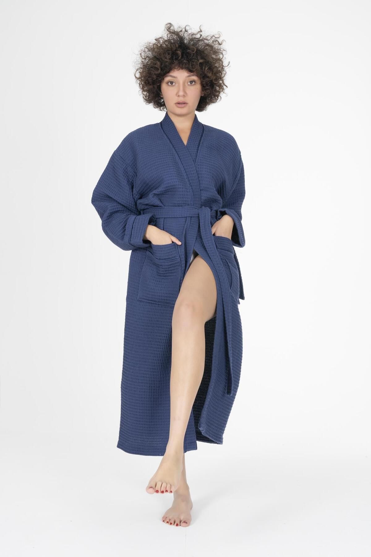 Varol Kaos Serisi Kimono Yaka Pike Bornoz Sabahlık
