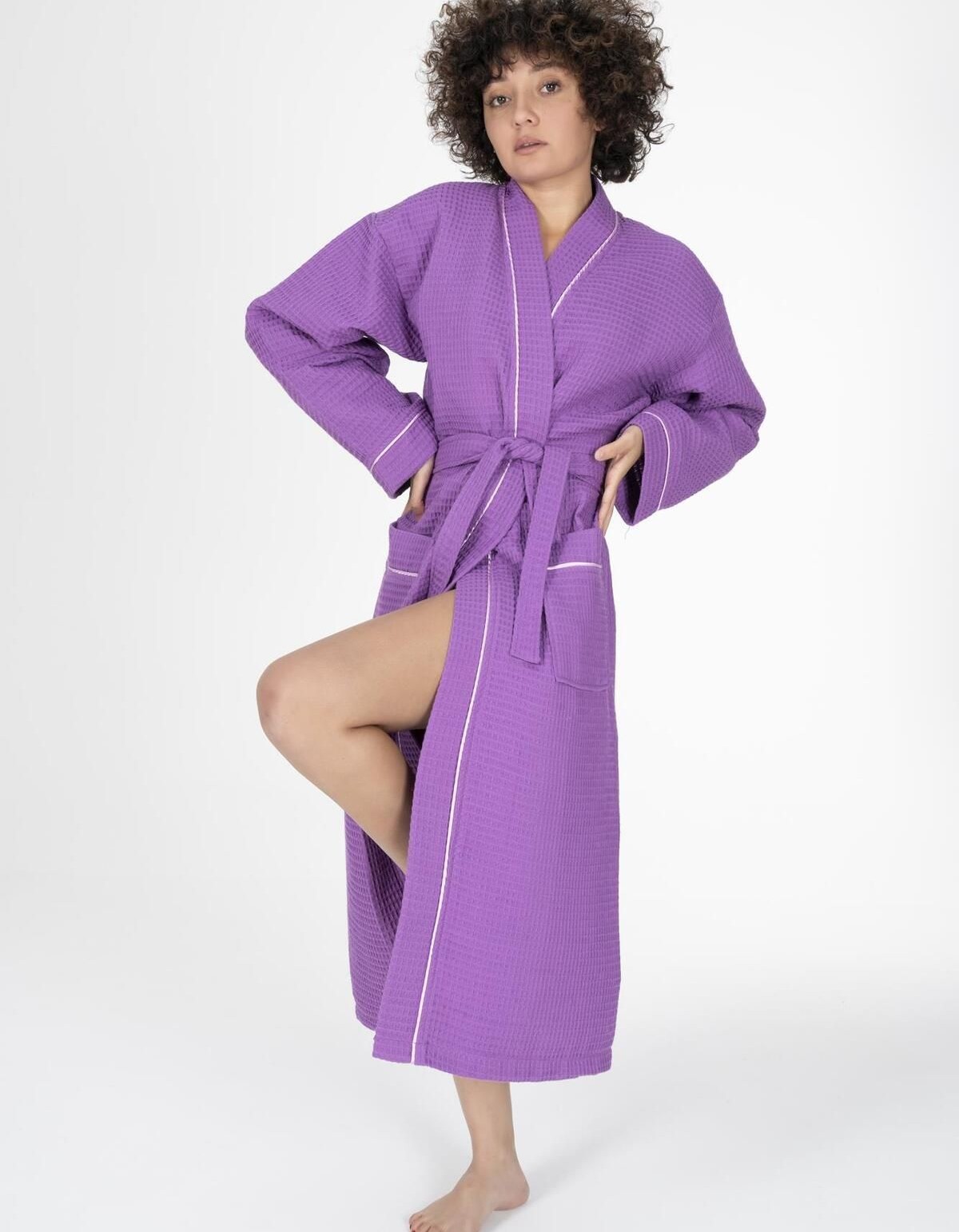 Varol Kaos Serisi Kimono Yaka Pike Bornoz Sabahlık