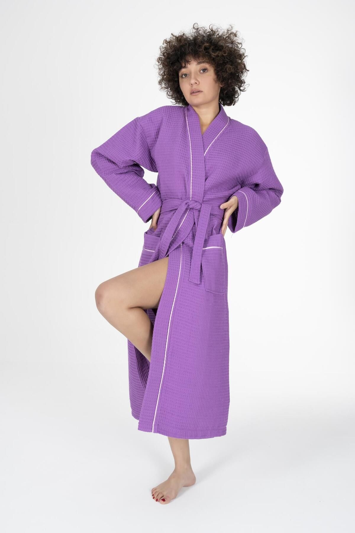 Varol Kaos Serisi Kimono Yaka Pike Bornoz Sabahlık