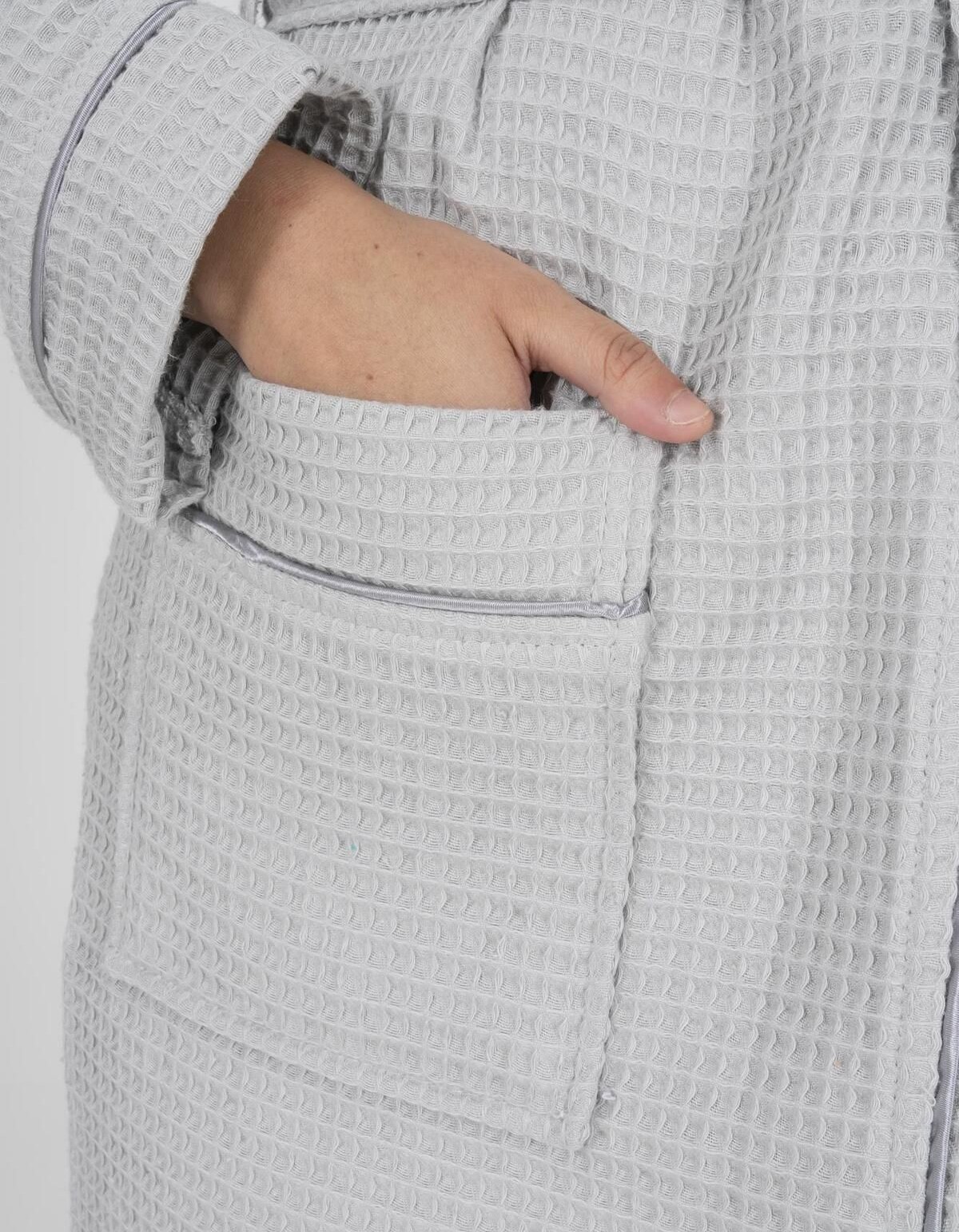 Varol Kaos Serisi Kimono Yaka Pike Bornoz Sabahlık