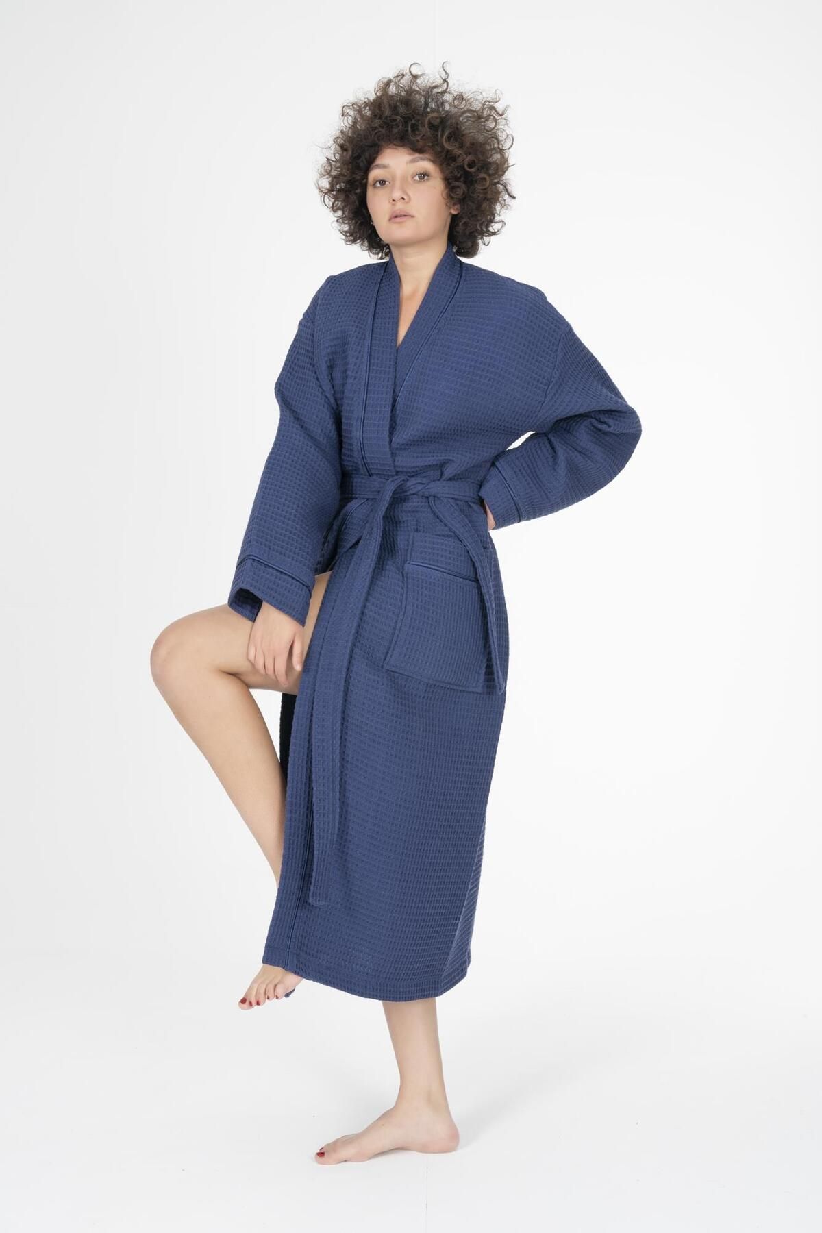 Varol Kaos Serisi Kimono Yaka Pike Bornoz Sabahlık