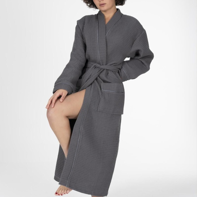 Varol Kaos Serisi Kimono Yaka Pike Bornoz Sabahlık