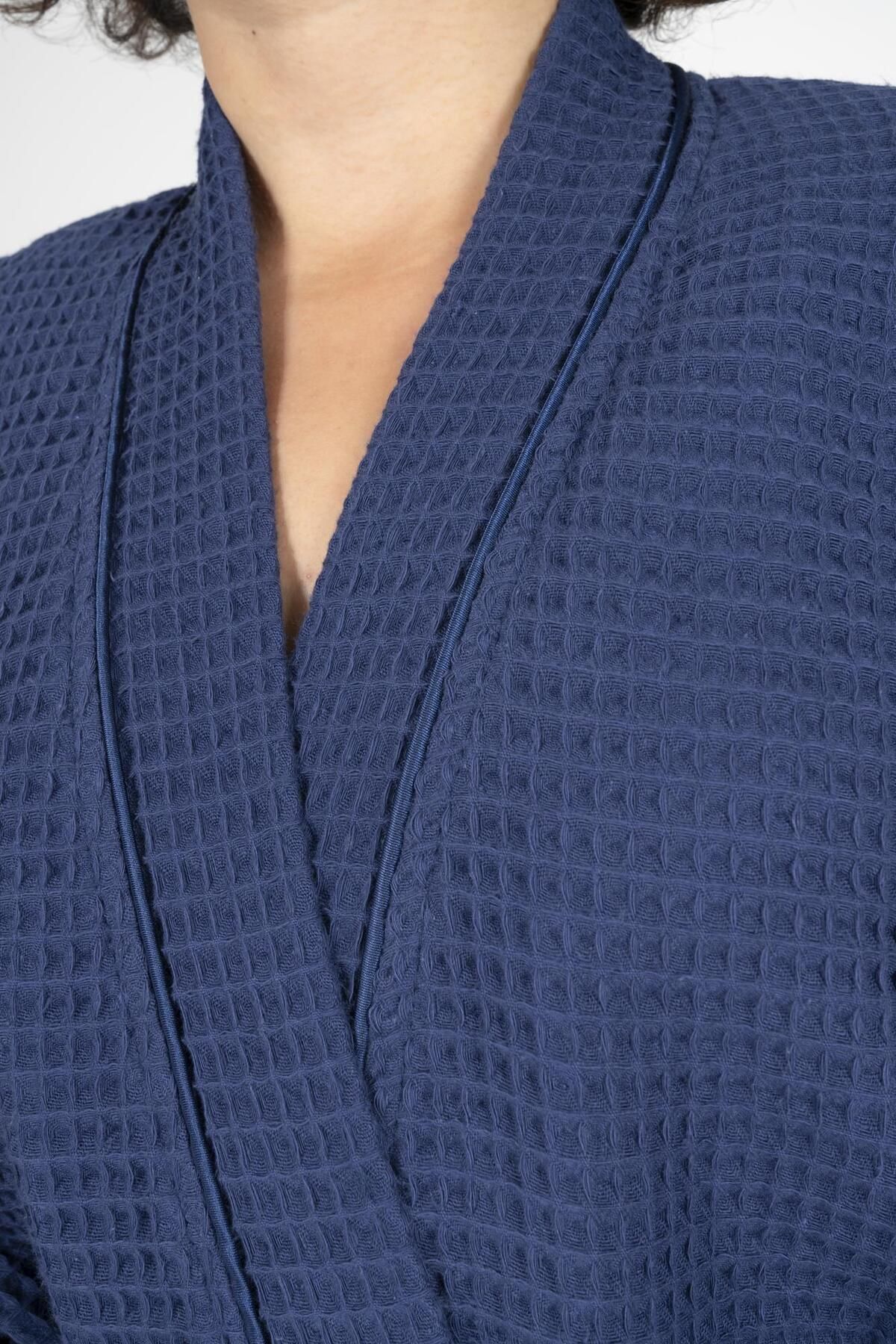 Varol Kaos Serisi Kimono Yaka Pike Bornoz Sabahlık