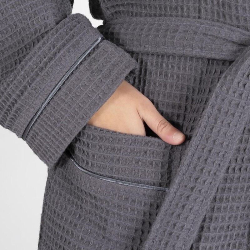 Varol Kaos Serisi Kimono Yaka Pike Bornoz Sabahlık