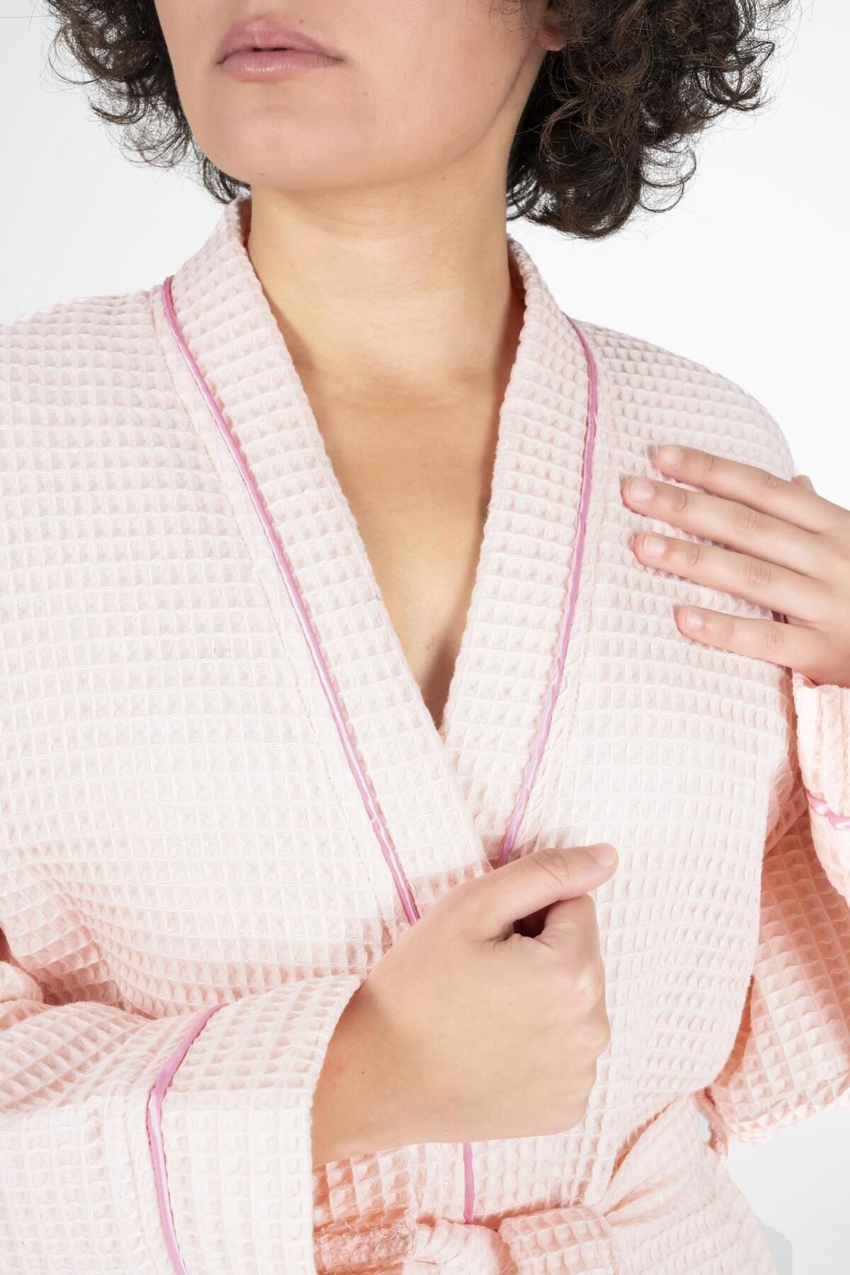 Varol Kaos Serisi Kimono Yaka Pike Bornoz Sabahlık